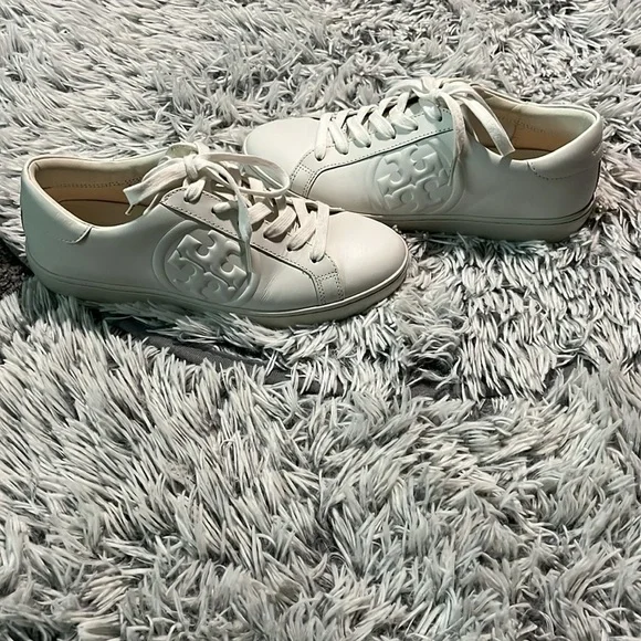 Tory Burch Women's White Sneakers Size 8M - Picture 2 of 8